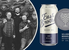  East Brother Beer Company Triumphs with Flagship Beer Bo Pils, Clinching Silver Medal at California Brewers Cup